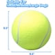 thumbnail image 3 of 1 paquete de pelota de tenis gigante para perros de 9,5 ", juguetes para mascotas grandes, pelota divertida para deportes al aire libre, regalo con agujas de inflado, 3 of 5