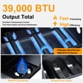 thumbnail image 6 of 39000 BTU Output Propane Gas Grill with Side Burner and 3 Main Burners - Double-layer Stainless Steel Lid, Cast Iron Grids, Easy-Clean Grease Management & Even Heat Distribution for Perfect BBQs, 6 of 6