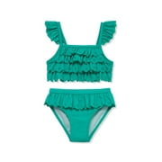 Flapdoodles girls Eyelet 2pc Swimsuit, 2T