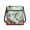 Boho Mandala Hummingbird Daisy Flower, variant on Water Wave Wolf Print PU Leather Crossbody Handbag for Women Fashion Shoulder Purse Bag Satchel Lightweight Multiple Pockets Bag with Zipper for Daily Use Business