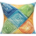 thumbnail image 2 of Outdoor Throw Pillow Covers 18X18 Set of 4 Summer Orange Rust Colorful Multicolor Decorative Cushion Cases Abstract Mid Century Modern Decor Home Decorations for Couch Patio Furniture Bench Sofa Porch, 2 of 5
