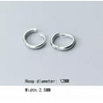 thumbnail image 2 of K-KED Gorgeous 925 Sterling Silver Hoop Earrings Stud Dangle Drop Wedding Women-Rose Gold, 2 of 6