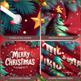 thumbnail image 4 of Cartoon Characters Merry Christmas Banner Santa Claus Snowman Reindeer for Christmas Party Holiday Decor, 4 of 9