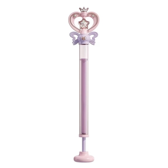 Water Wand, Firework Water Gun, Summer Gadgets, Pastel Pink Purple Princess Magic, Crown Star Bow Decor Handheld Water Blaster Toy, Pool Beach Backyard Outdoor Party Summer Play Gift for Kids Ages 3