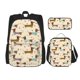 thumbnail image 1 of Easygdp Dachshund Dog Mochila para Niños y Niñas con Set de Caja de Almuerzo y Estuche para Lápices 3 en 1, Mochila Escolar Estampada para Adolescentes, 1 of 7