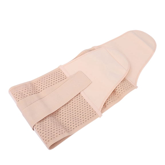 M Buder Breathable Postpartum Abdominal Belly Belt Shapewear Slimming Recovery Belly Band for Women, Adjustable Support Waist Trimmer, Large (L), Beige