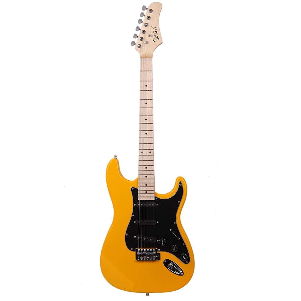 GST Stylish Electric Guitar Kit with Black Pickguard Black