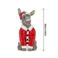 thumbnail image 3 of Clearance Sale! Donkey With Led Lights Resin The Cute Appearance Of This Donkey A Of Whimsy And Joy To Your Holiday Decorations. Desktop Ornament Practical Home Decor 7.9", 3 of 7