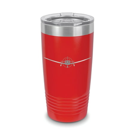 

PA-28 Cherokee Tumbler 20 oz - Laser Engraved w/ Clear Lid - Polar Camel - Stainless Steel - Vacuum Insulated - Double Walled - Travel Mug - pa28 light aircraft flight training