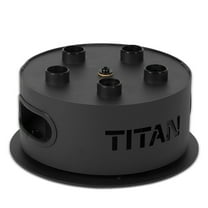 Titan Fitness Revolver Barbell Rack, Rotating Vertical Storage Holder for 5 Barbells