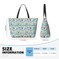 thumbnail image 4 of Easygdp Cute Corgi Head Bolsa de Viaje de Playa de Gran Capacidad, Bolsa Tote Perfecta para la Playa, Escapadas de Fin de Semana y Viajes, 4 of 7