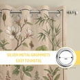 thumbnail image 6 of Vintage Botanical Kitchen Curtains Window Panels, Country Herbs Leaves Plants Flowers Brown Insulated Window Treatment Curtain, Grommet Curtains for Bedroom/Living Room/Bathroom, 2 Piece 27.5"Wx39"L, 6 of 8