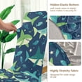 thumbnail image 5 of Yayeee 4 Pack Dining Chair Covers Stretch Parson Chairs Slipcovers Seat Protector, Sharks Pattern, 5 of 6