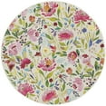 thumbnail image 2 of Unique Loom Outdoor Botanical Collection Area Rug - Buttercup (4' 1" Round Multi/Blue), 2 of 9