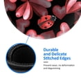 thumbnail image 5 of Disketp Ladybugs And Red Hearts Small Mouse Pad 7.9x7.9 Inches,Washable Round Mousepad For Office Laptop Computer,Non-Slip Rubber Base Mouse Pads For Wireless Mouse, 5 of 8