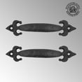thumbnail image 3 of Renovators Supply Cabinet Handles 5" Black Wrought Iron Pull Handle Vintage Drawer and Dresser Door Handles w/Screws Pack of 2, 3 of 9