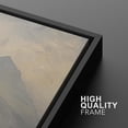thumbnail image 5 of IDEA4WALL Framed Canvas Print Wall Art Set of 3 Blue and Gray Misty Mountain and Forest Illustrations Pastel Digital Art Contemporary Artwork Zen Relax/Clam for Home Decor - Black 16"x24"x3, 5 of 5