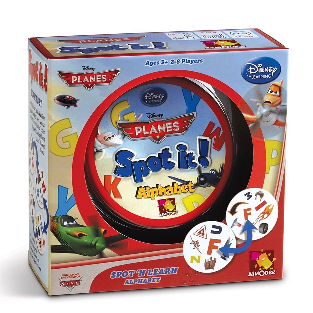 Disney Spot It Game Alphabet Learning Educational Toy Pictures Letters Matching 
