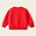 thumbnail image 2 of Crewneck Sweatshirt Boys Christmas Fleece Pullover Crew Neck Long Sleeve Hoodless Sweatshirt Watermelon Red 7-8 Years, 2 of 8