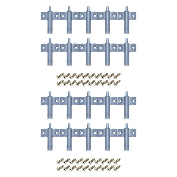 20X Soft Quiet Close Kitchen Cabinet Door Drawer Closer Damper Buffers Screws Grey