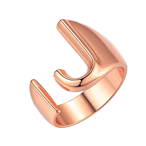 Anillo de moda para mujer, anillo de pareja, anillo de apertura de 26 letras, joyería Wmkox8yi sjalhkljlk2567