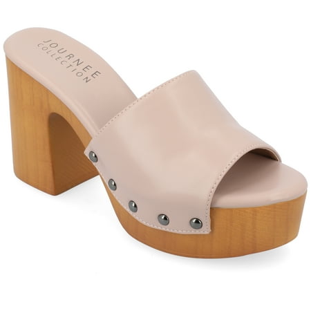 

Journee Collection Womens Veda Tru Comfort Foam Platform Clog Open Toe Sandals