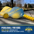 thumbnail image 6 of Anywhere Sports: Youth Pickleball Set - 8pc Ultimate Game Play Kit, 8' Half Court Net, Paddles-Balls-Carry Bag, Padded Handle, Easy To Grip, Kids 5+, 6 of 11