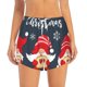 thumbnail image 2 of Balery Three Cute Christmas Gnomes Pantalones cortos deportivos para mujer con forro y dos bolsillos, elásticos, para entrenamiento, gimnasio, yoga-X-Large, 2 of 7