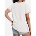 thumbnail image 2 of Womens T Shirts V-Neck Short Sleeve Summer Tops Casual Basic Tees Trendy, 2 of 5