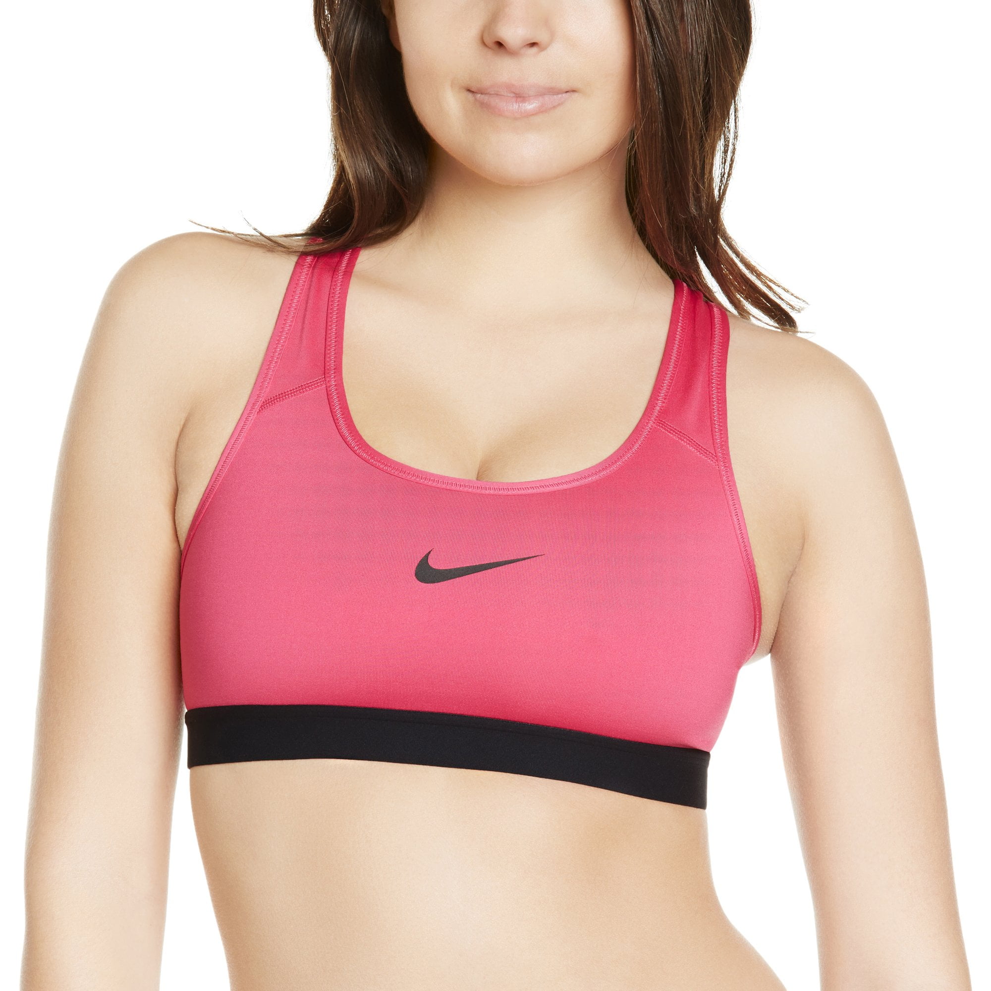 ore create Inaccurate Nike Women's Pro Classic Bra (Vivid Pink/Black/Black, X-Small) - Walmart.com