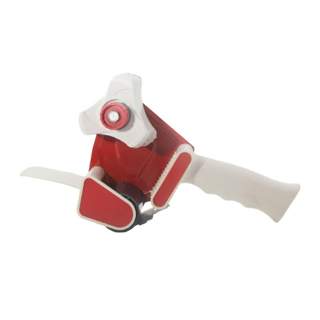 jinwen Package Tape Dispenser Easy to Use Handheld for Seal Packing Moving Shipping Red