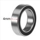 thumbnail image 4 of 40 Piezas 6700- Alta Calidad 6700 10X15X4Mm Rodamiento de Bolas de Ranura Profunda con Sello en Miniatura, Negro, 4 of 5