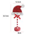 thumbnail image 4 of Adornos Escritorio Iluminados Letrero Papá Noel Parada Aquí Luces LED para Nuevo, 4 of 9