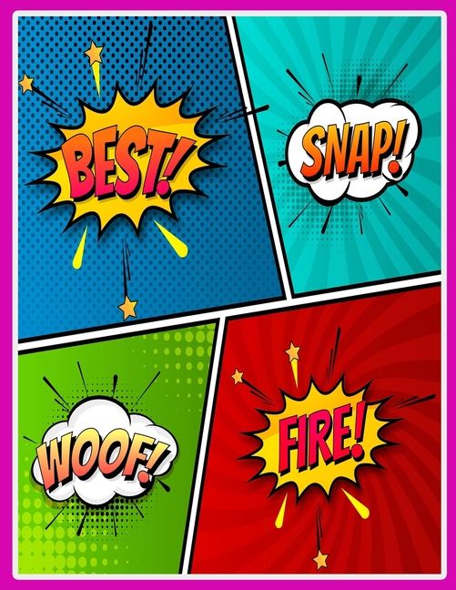 comic storyboard sketchbook (Paperback, Purple Cover) blank comic