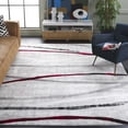 thumbnail image 2 of SAFAVIEH Skyler Elouise Geometric Striped Area Rug, Ivory Grey/Red, 8' x 10', 2 of 7