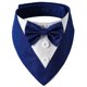 thumbnail image 1 of Bandana formal para perro, boda, collar para perro con pajarita, disfraz de cumpleaños, esmoquin ajustable para fiesta de mascotas, azul Zhivalor CPB-SSW513-1, 1 of 5
