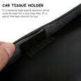 thumbnail image 5 of FONDOTIN Black PU Car Visor Tissue Holder Hanging Napkin Dispenser Practical Car Storage Organizer, 5 of 8