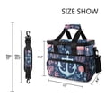 thumbnail image 3 of FORMRS Insulated Cooler Bag 24 Cans Capacity Soft Leakproof Lunch Box with Side Pockets, Light Blue Anchor, 3 of 7