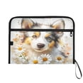 thumbnail image 7 of WOBOGO A Cute Border Collie with Daisies Pattern Expanding File Folder Letter Size Accordion Filing Organizer 13 Pocket Separate Organ Pocket, 7 of 7