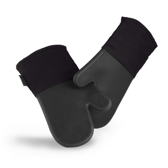 HexClad Silicone Oven Mitt Set, 2-Pack, Heat Resi