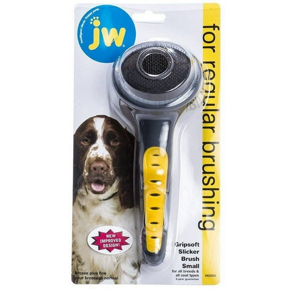 JW Gripsoft Slicker Brush [Dog, Brushes & Shedding Tools] Small Slicker Brush