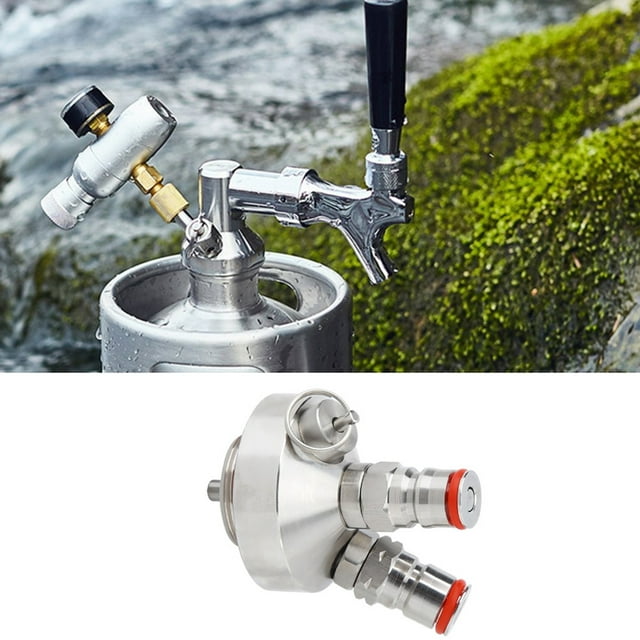 Mini dispensador de grifo para barril de cerveza, bebida, vino, acero inoxidable, con manguera y anillo de sellado