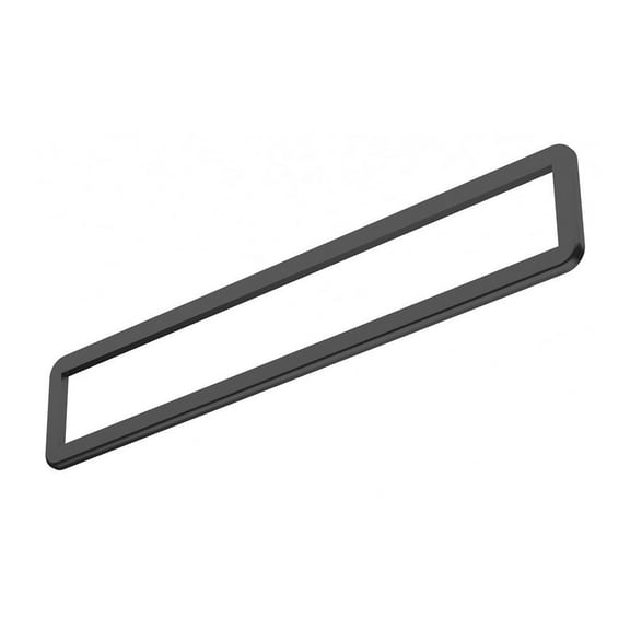 Black ABS Plastic Car Stereo Radio Equalizer EQ Trim Ring with 1/4" Border