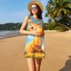 thumbnail image 3 of Easygdp Happy Goat In Meadow para Vestido Transpirable de Mujer, Vestido Suelto de Manga Corta con Pliegues y Bolsillos para el Verano, 3 of 7