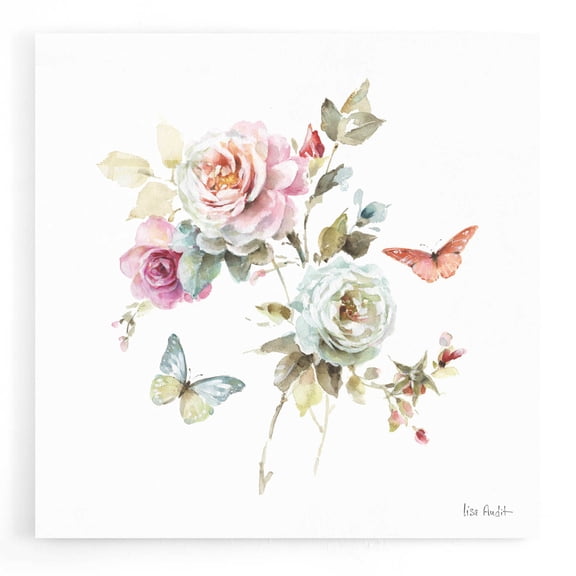 Epic Art 'Beautiful Romance VII' by Lisa Audit, Acrylic Glass Wall Art, 12"x12"