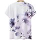 thumbnail image 4 of Fiudx Liquidación de Ofertas Flash Camiseta Holgada Estampada con Cuello Redondo y Manga Corta para Mujer, 4 of 4