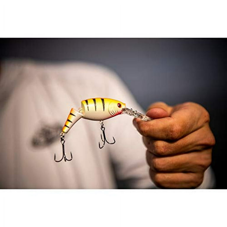 Berkley Flicker Shad Jointed Fishing Lure, HD Yellow Perch, 1/3 oz