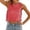 A-Red616, variant on Bibifish Womens Tank Tops Crew Neck Sleeveless Casual Tops Cropped Side Tie Scalloped Hem Embroidered Summer Basic Tops