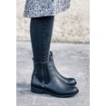 thumbnail image 6 of ellos Sherpa Lined Faux Leather Chelsea Bootie Short Ankle Boot Women's Winter Shoes, 6 of 6