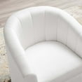 thumbnail image 6 of Modway Prospect Performance Velvet Swivel Armchair in White, 6 of 7